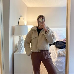 zara teddy coat